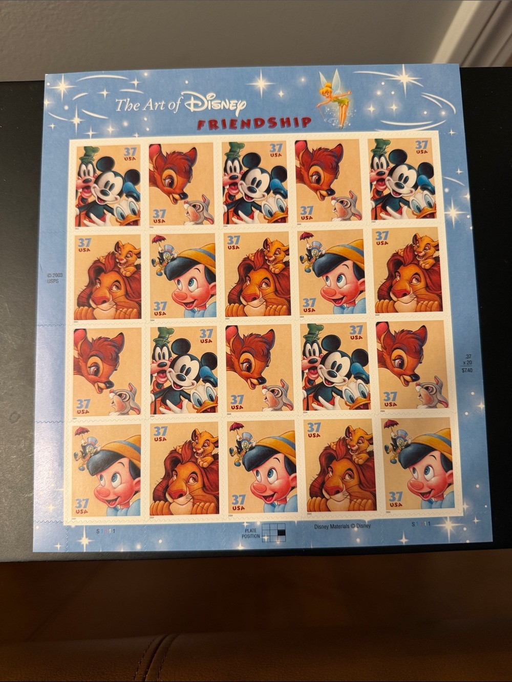 USPS Sheet Set 2003 The Art of Disney Friendship